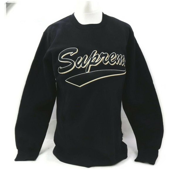 supreme brush script crewneck